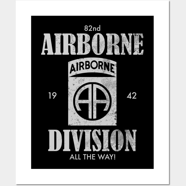 82nd Airborne Division (distressed) Wall Art by TCP